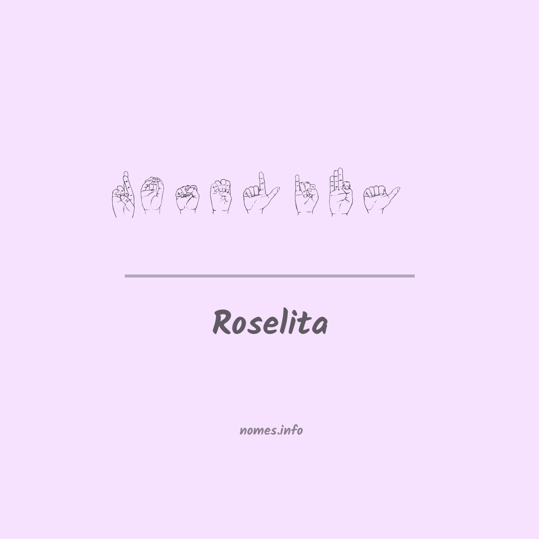 Roselita em Libras