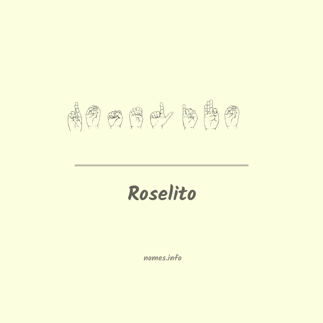 Roselito em Libras