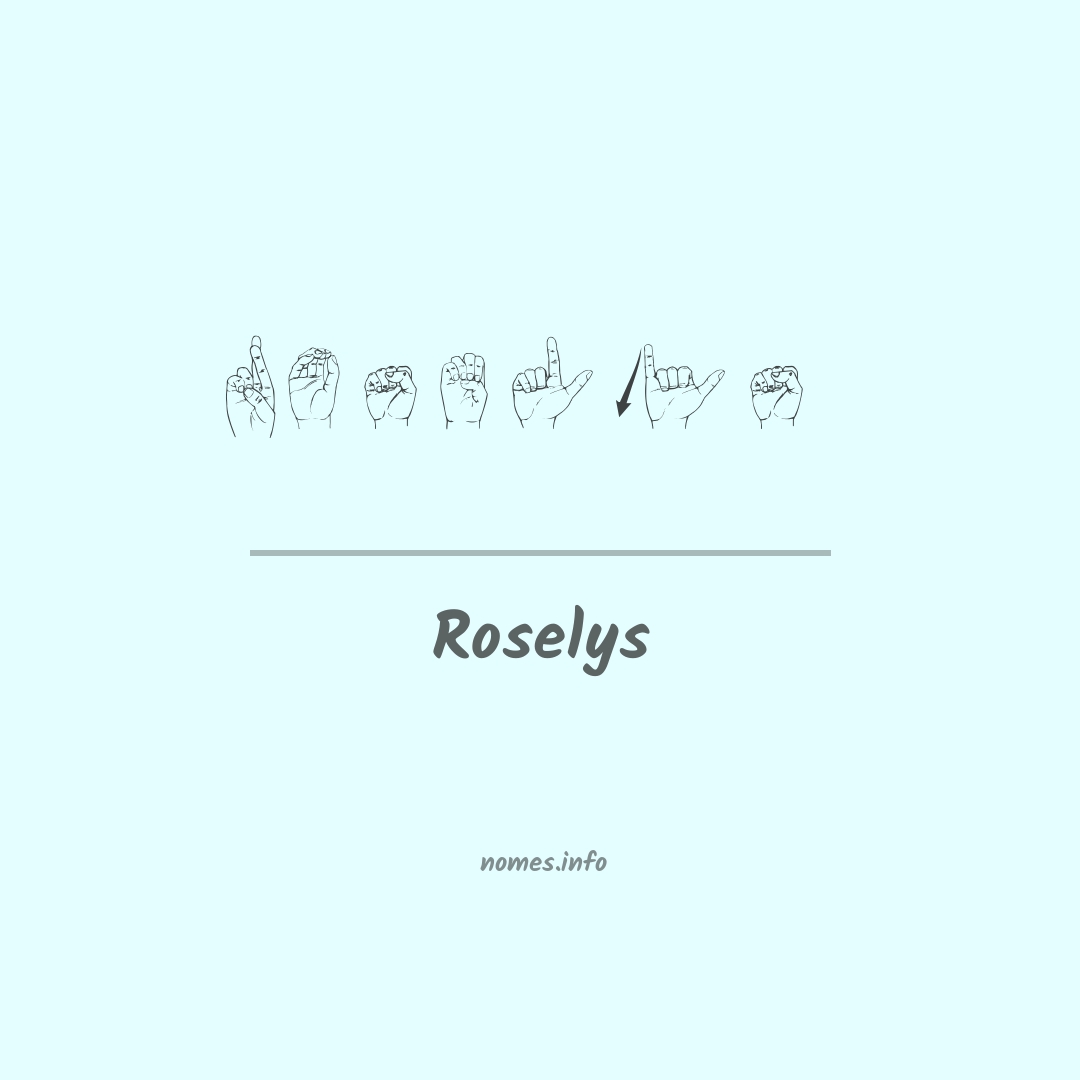 Roselys em Libras