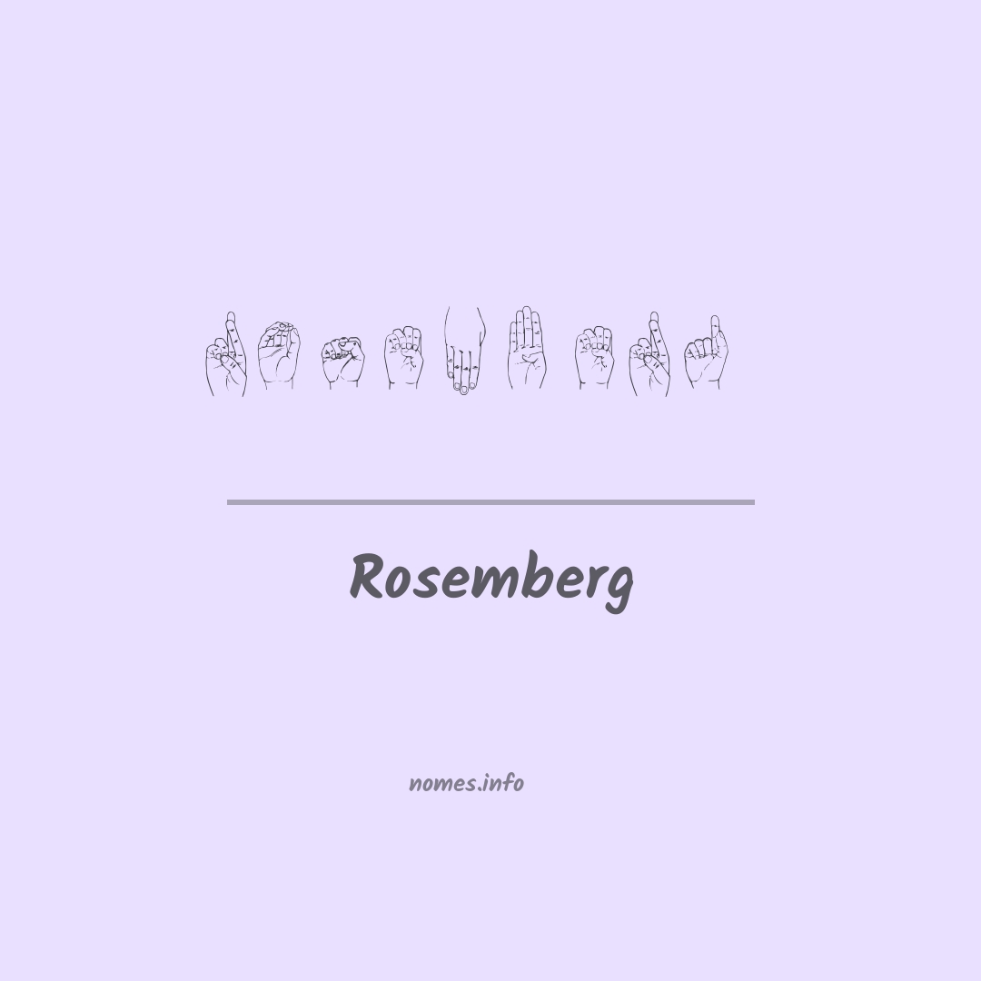 Rosemberg em Libras