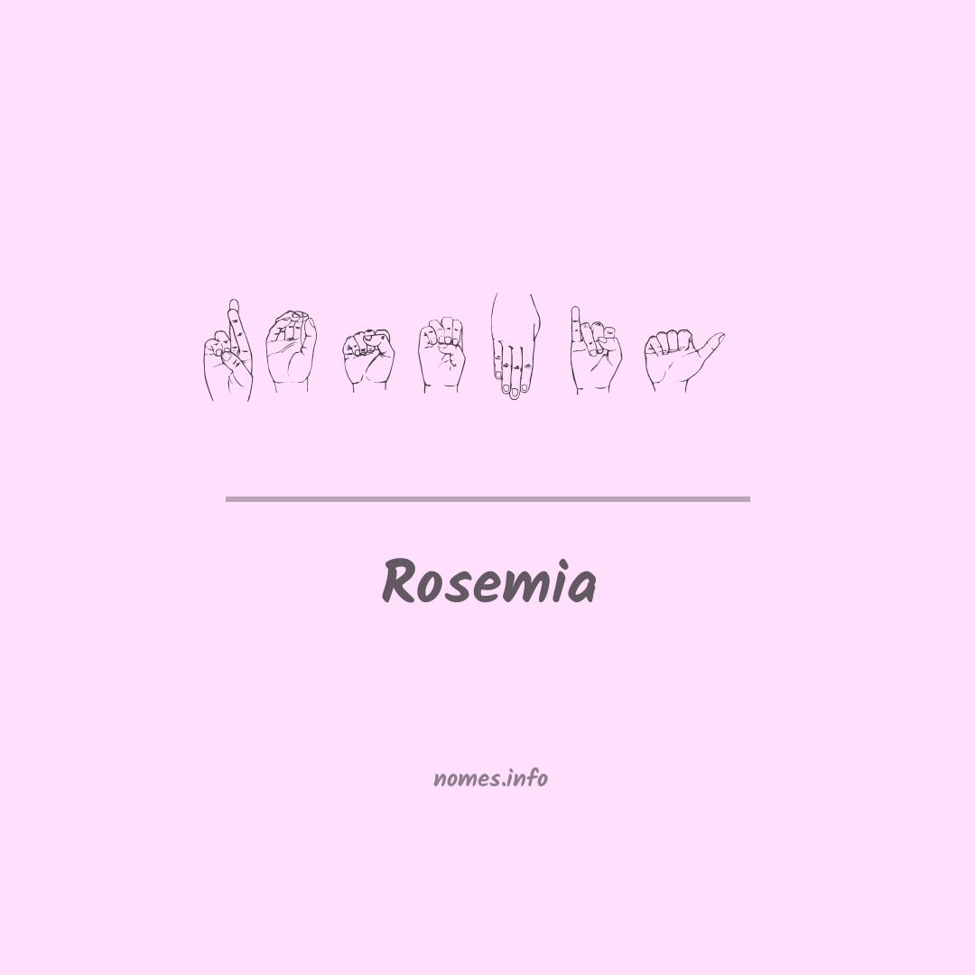 Rosemia em Libras