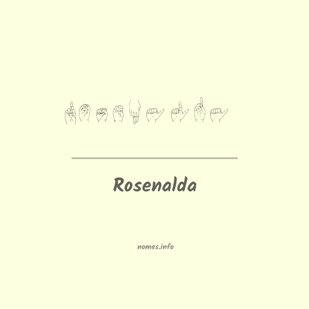Rosenalda em Libras