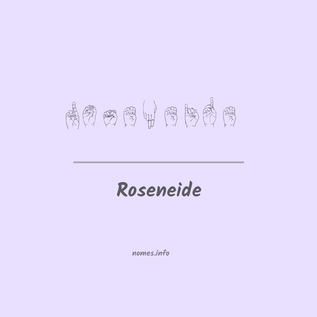 Roseneide em Libras