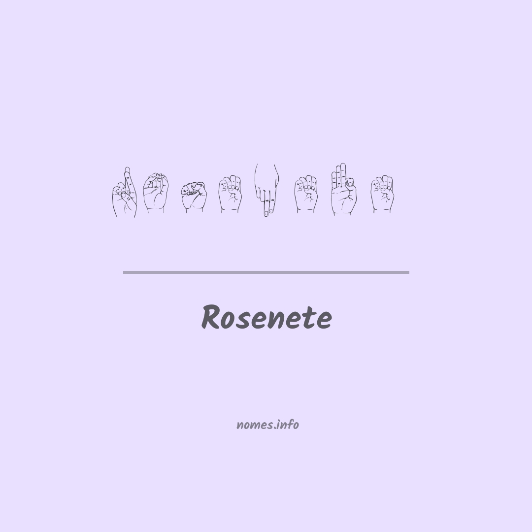 Rosenete em Libras