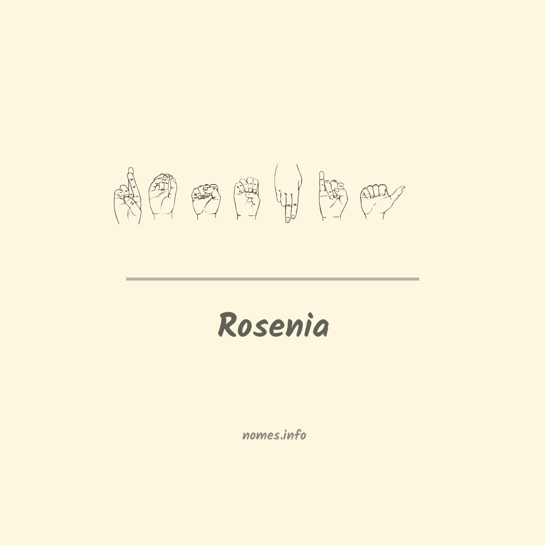 Rosenia em Libras