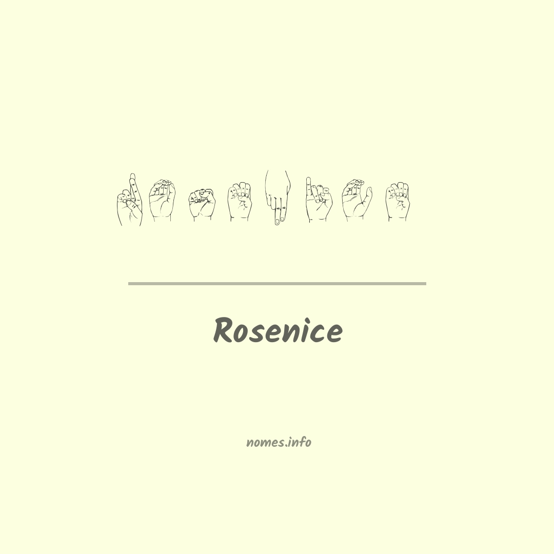 Rosenice em Libras