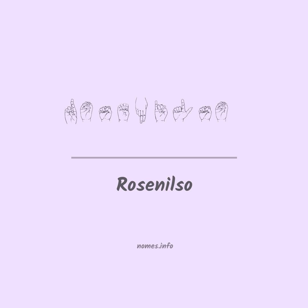 Rosenilso em Libras