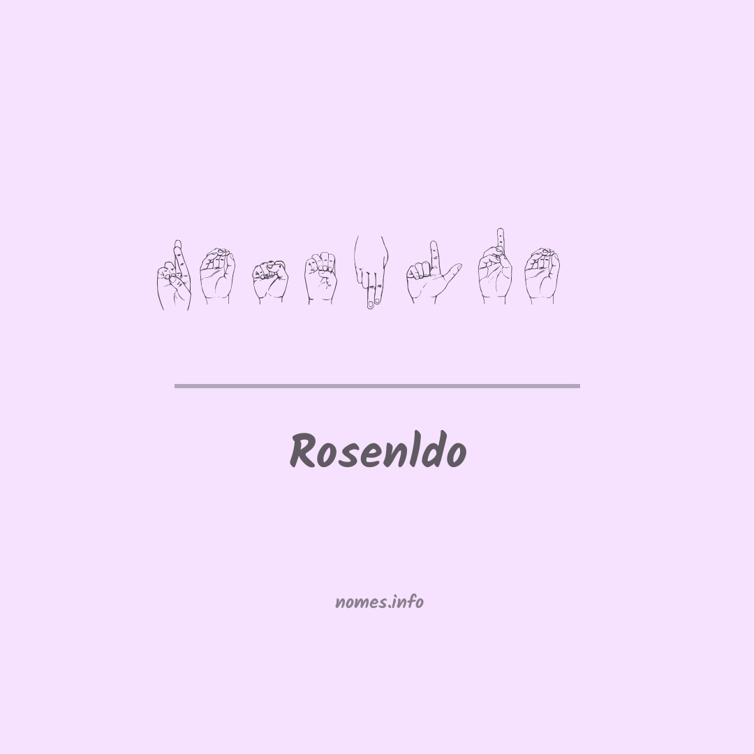 Rosenldo em Libras