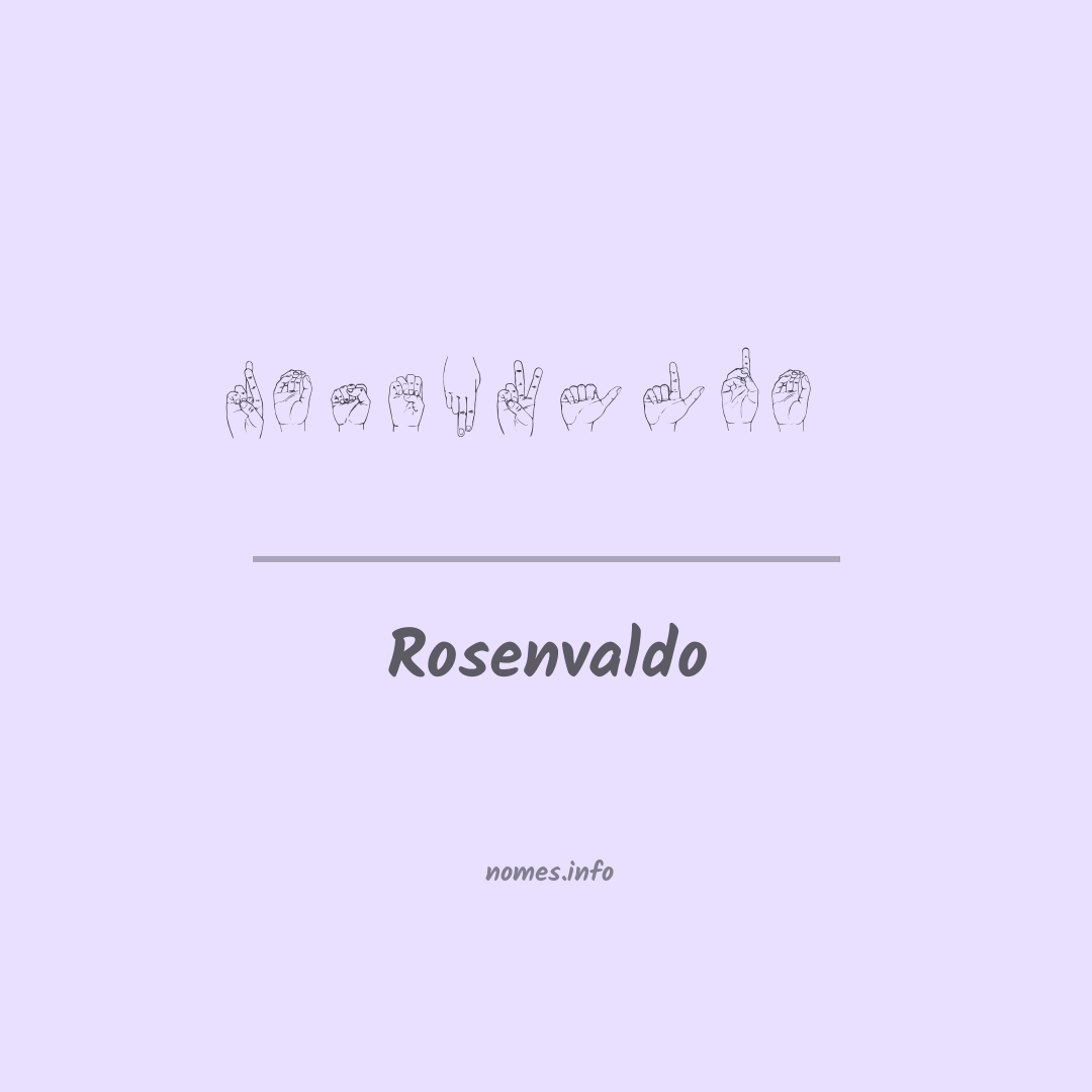 Rosenvaldo em Libras