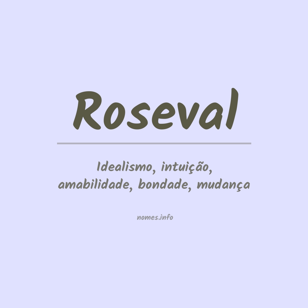 Significado do nome Roseval