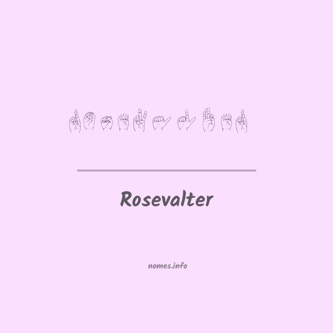 Rosevalter em Libras