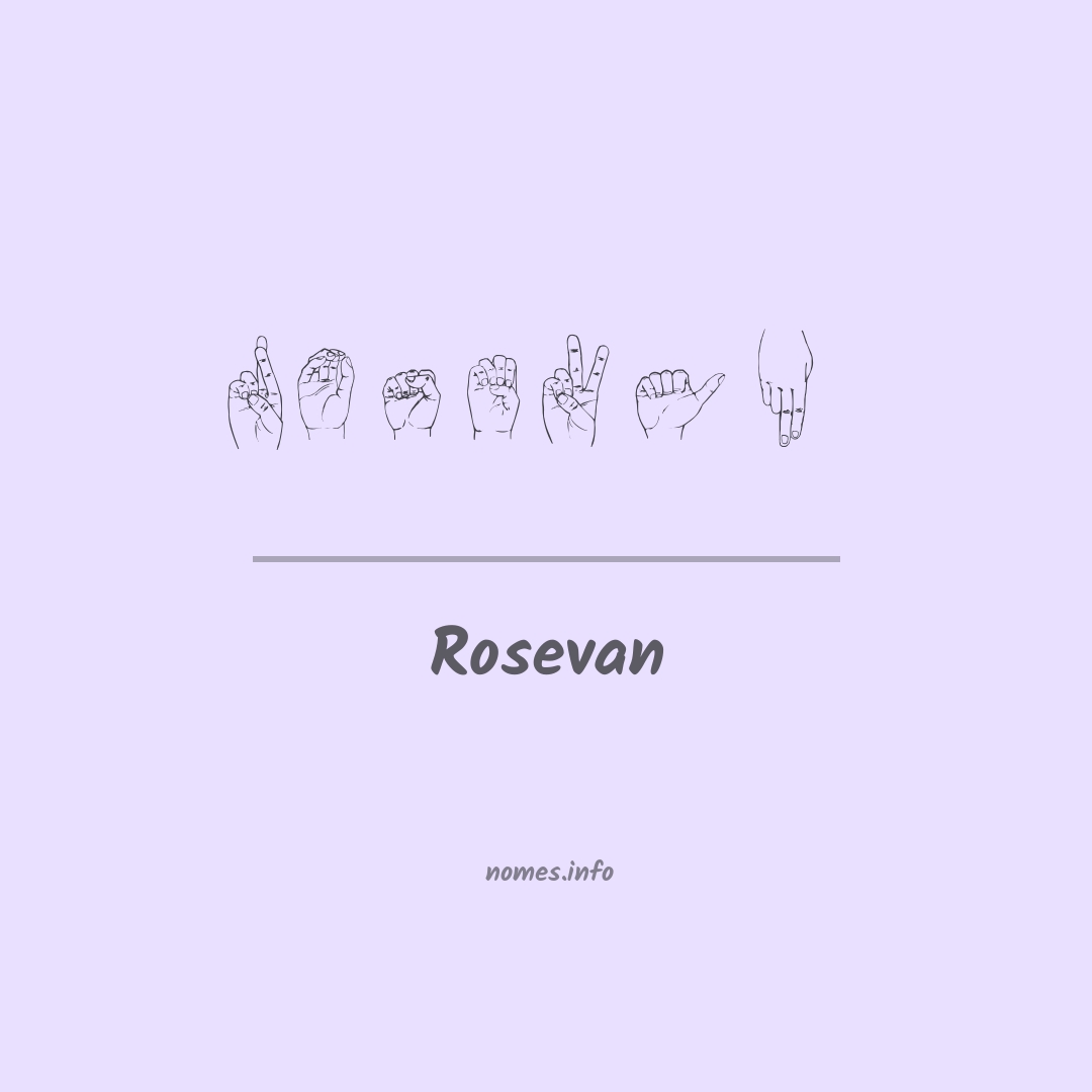 Rosevan em Libras