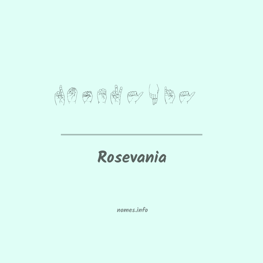 Rosevania em Libras
