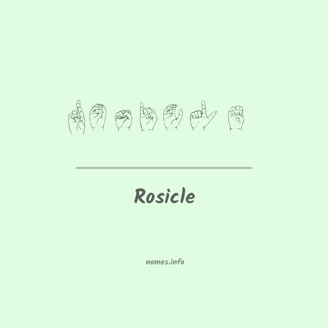 Rosicle em Libras