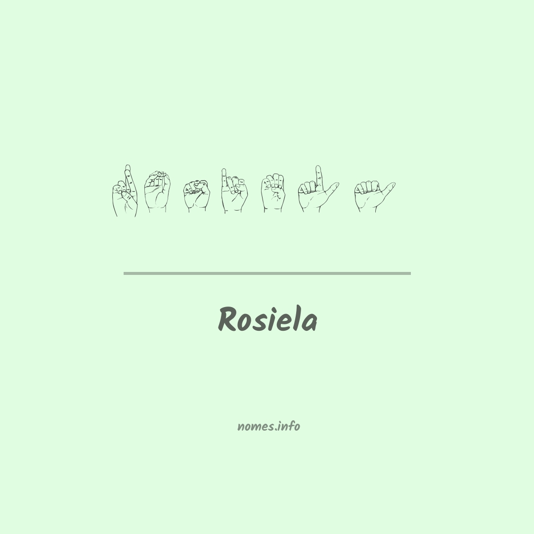 Rosiela em Libras