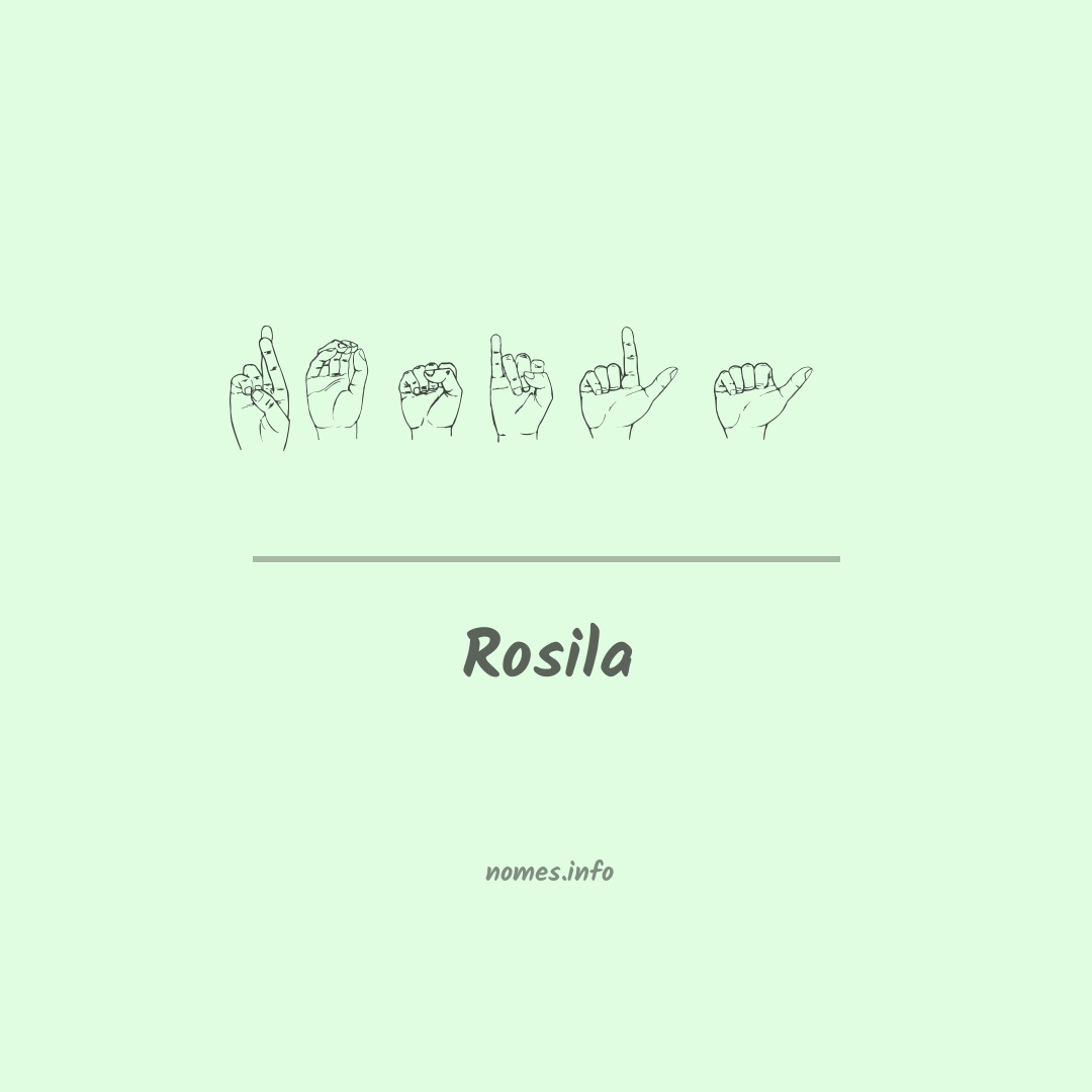 Rosila em Libras