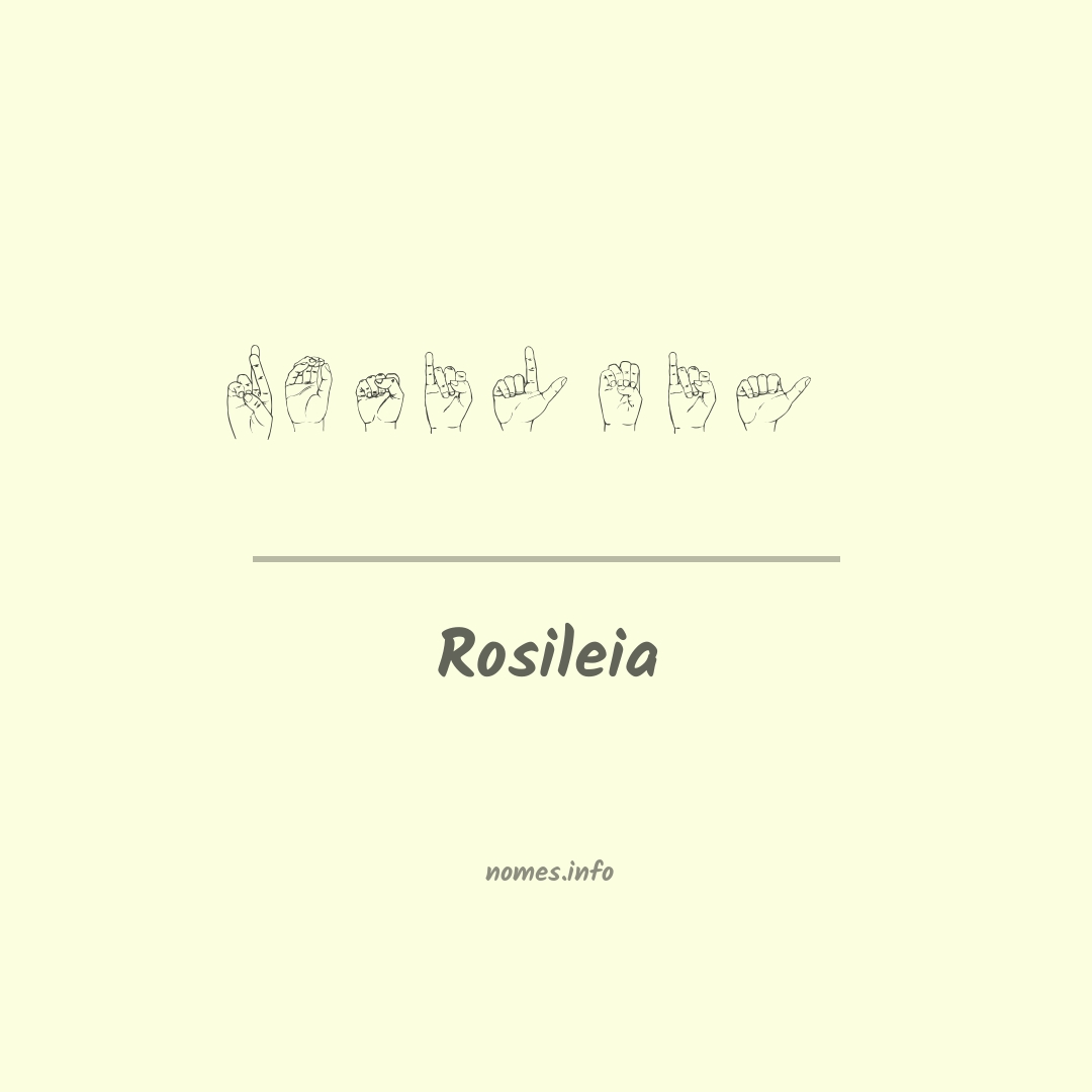Rosileia em Libras