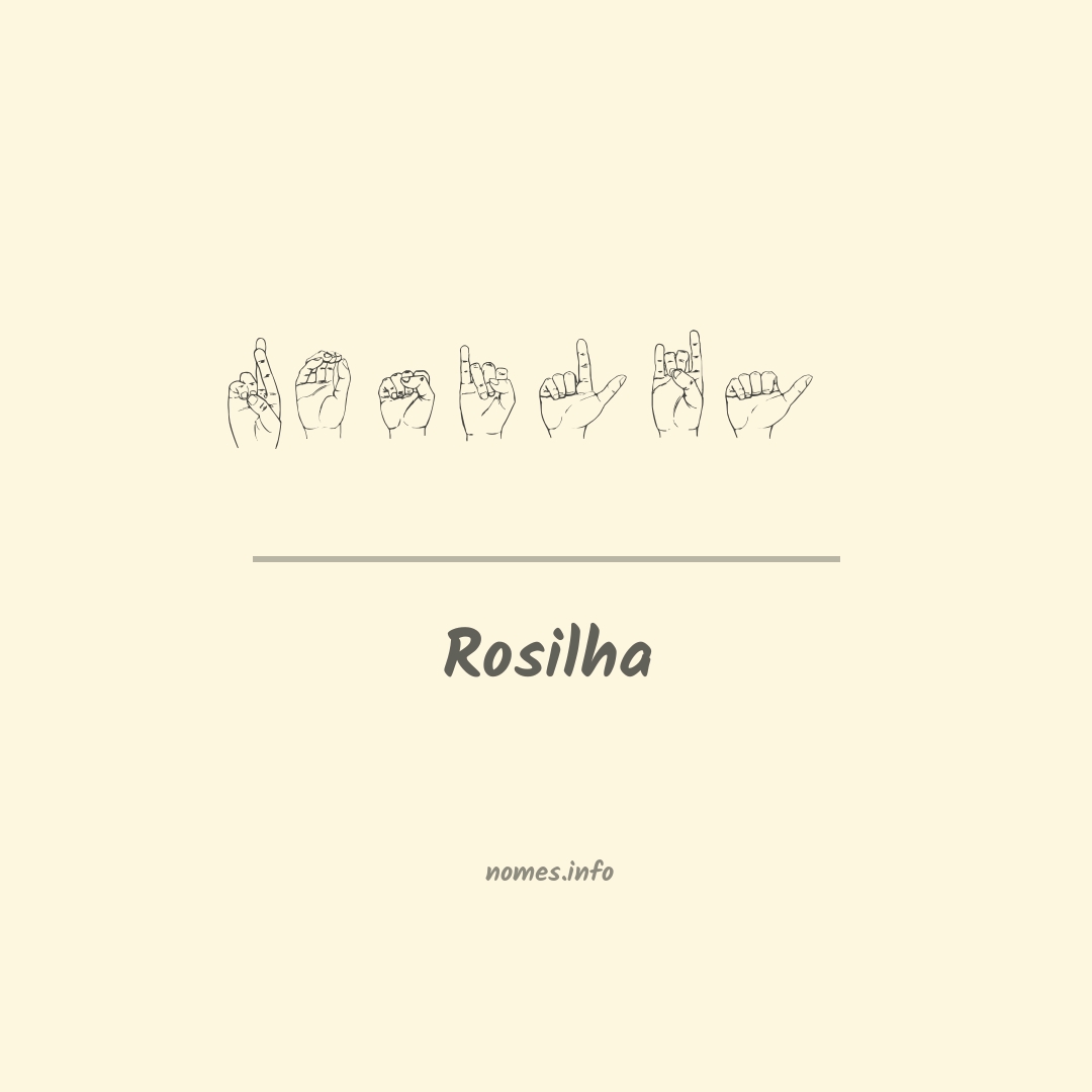 Rosilha em Libras