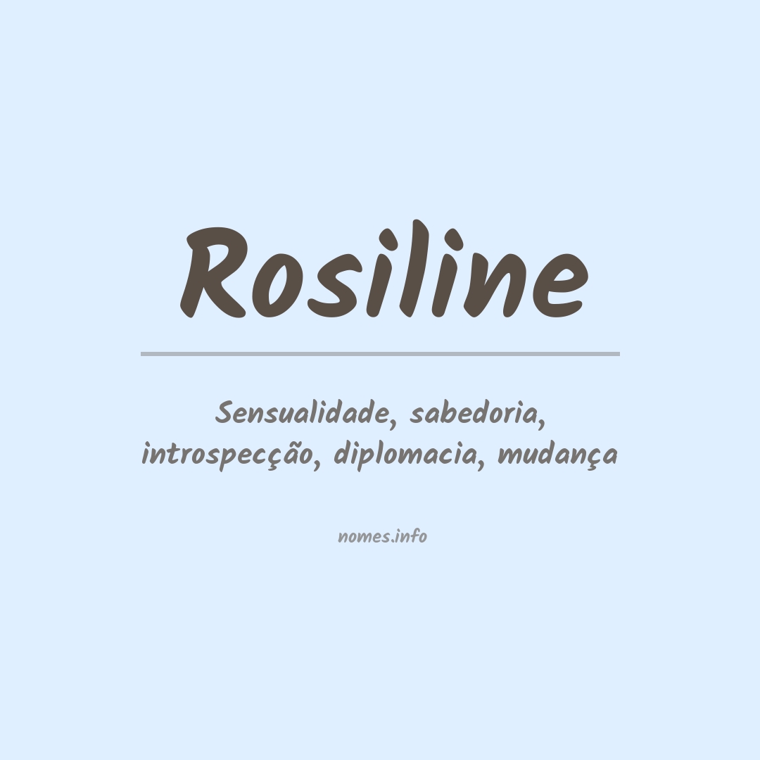 Significado do nome Rosiline