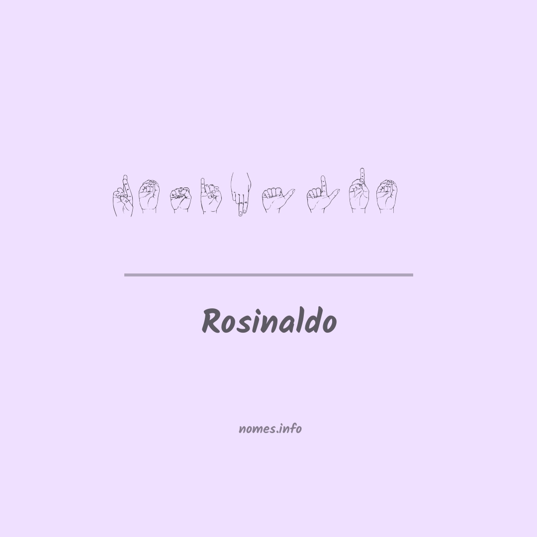 Rosinaldo em Libras