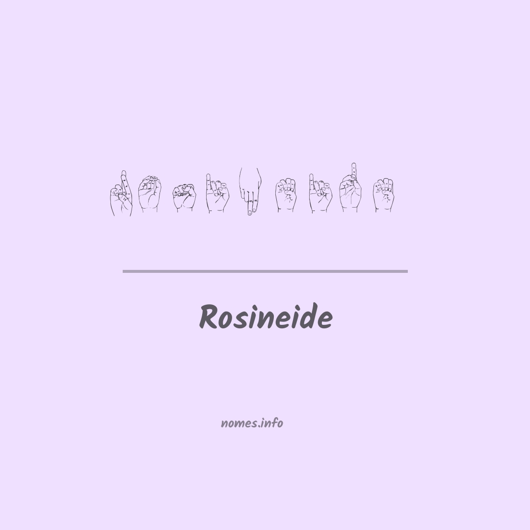 Rosineide em Libras