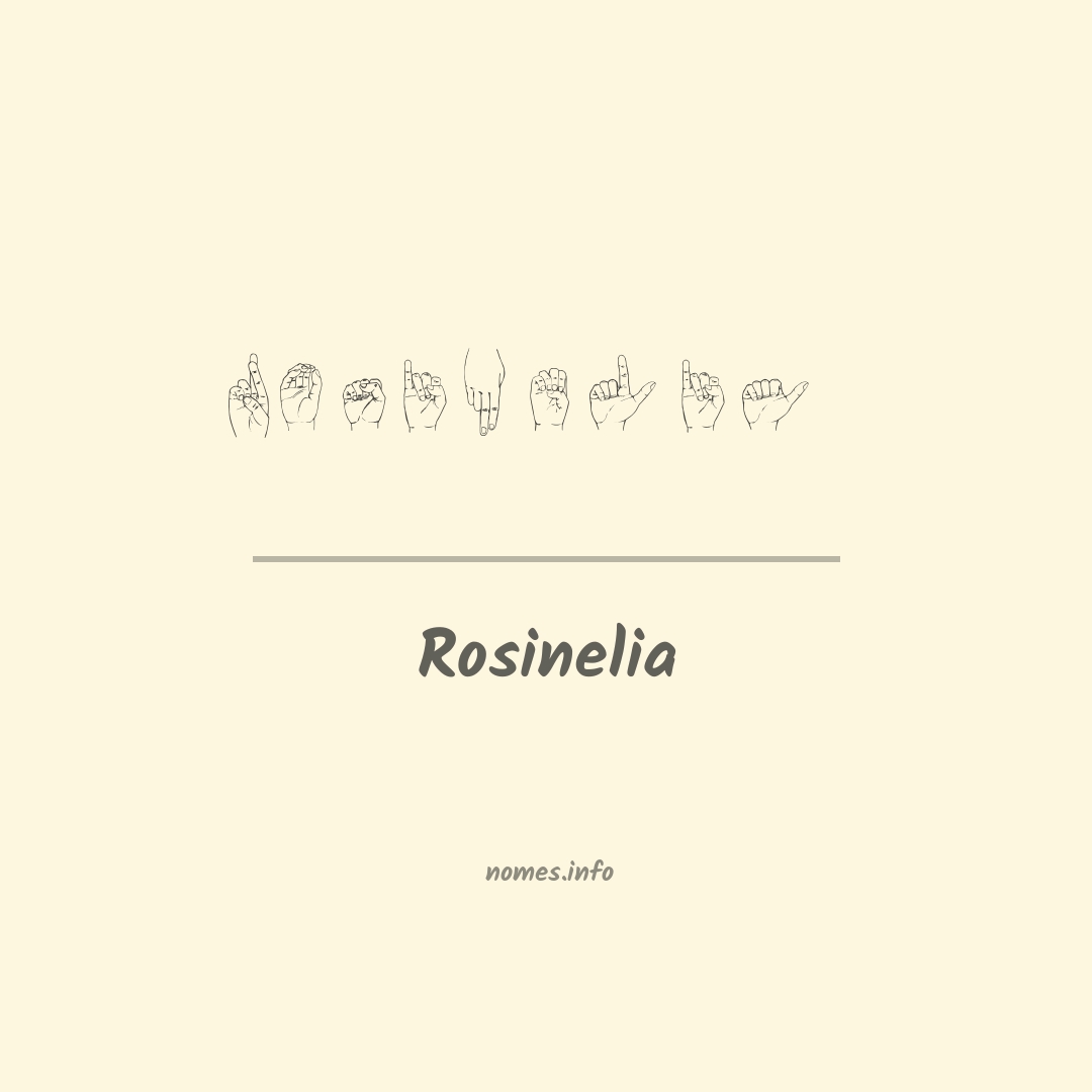 Rosinelia em Libras