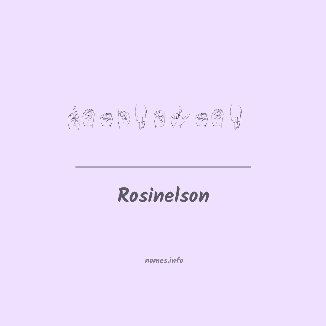 Rosinelson em Libras