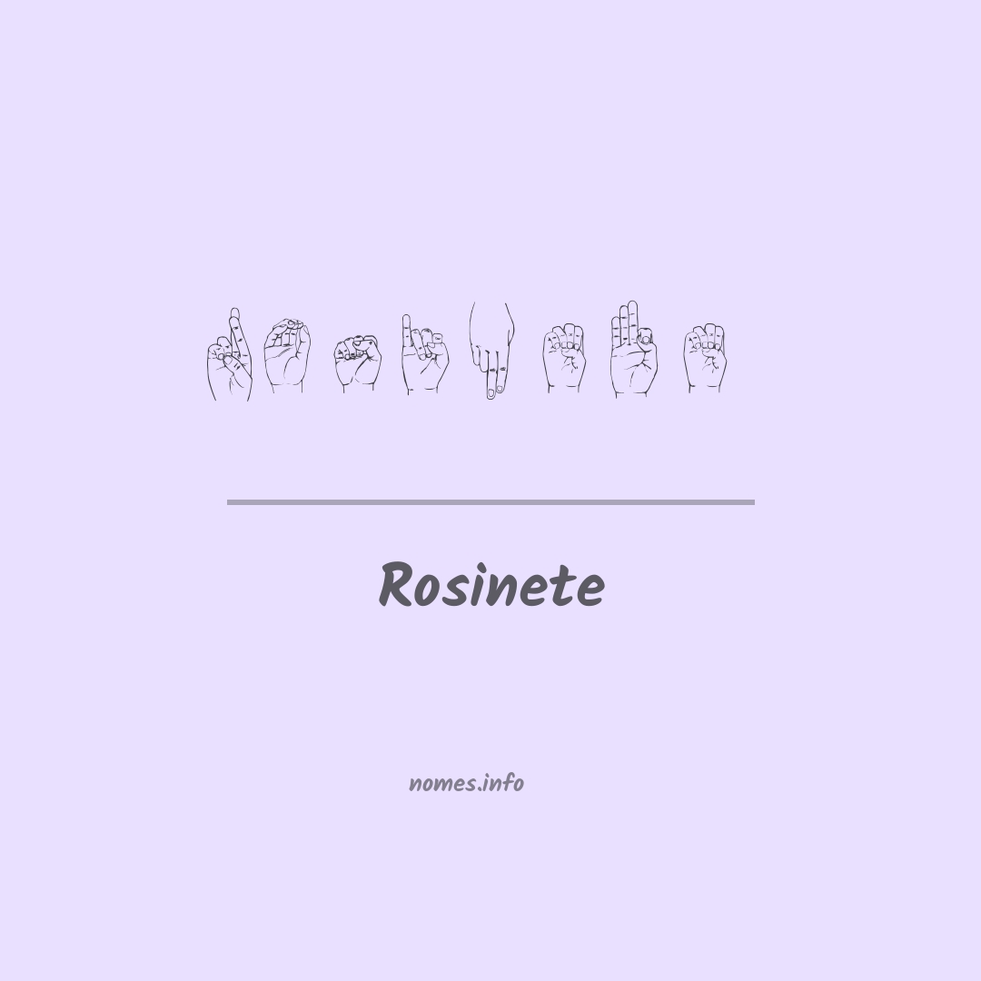 Rosinete em Libras