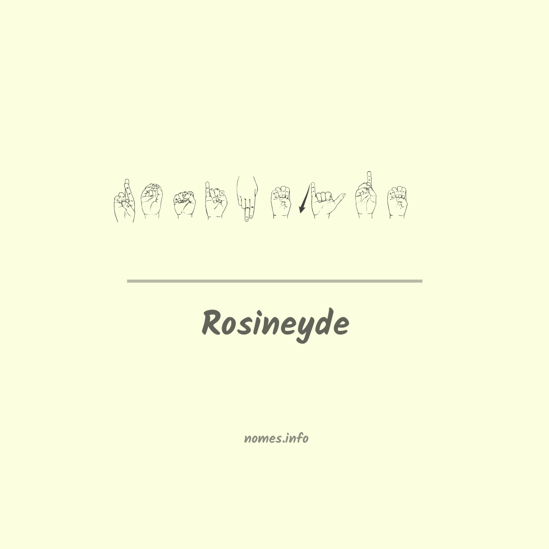 Rosineyde em Libras