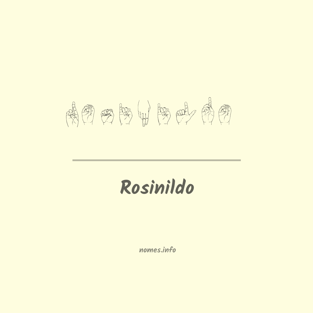Rosinildo em Libras