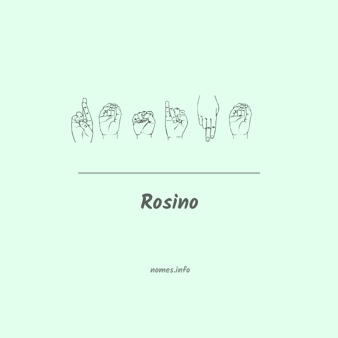 Rosino em Libras