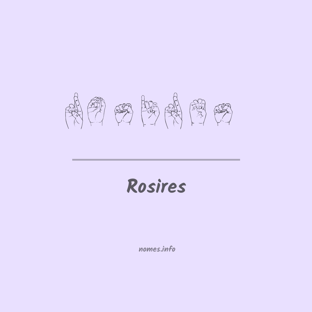 Rosires em Libras