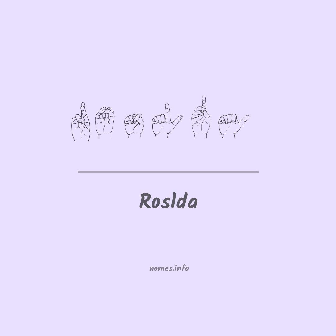 Roslda em Libras Roslda em Libras