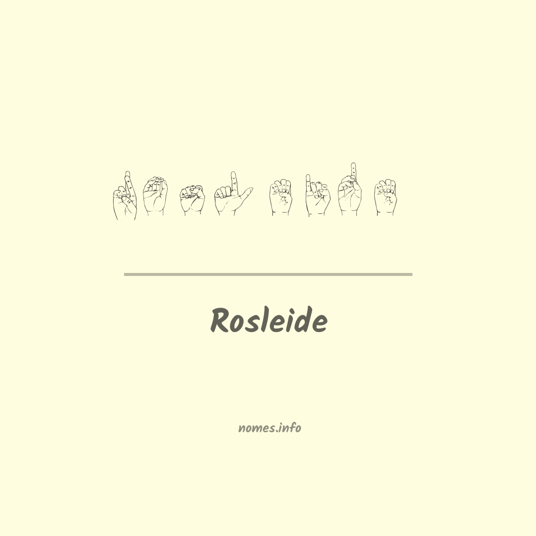 Rosleide em Libras