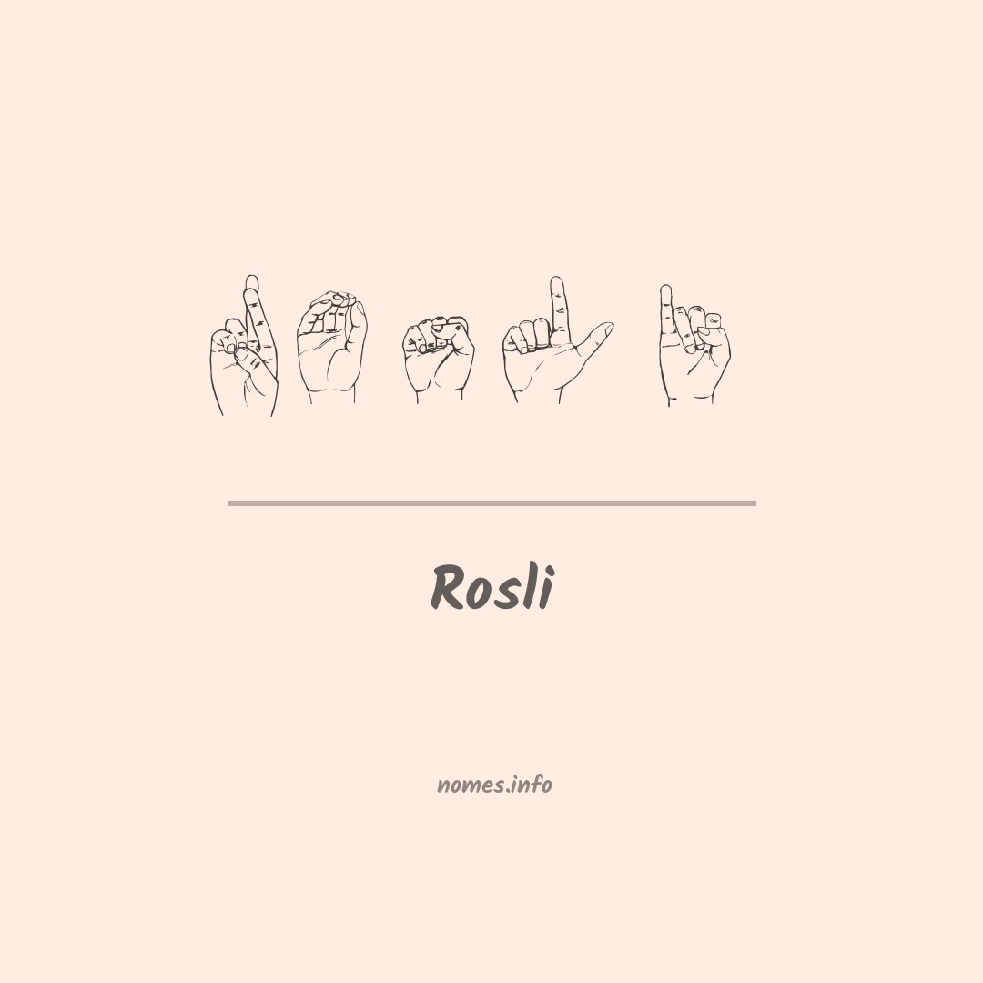 Rosli em Libras