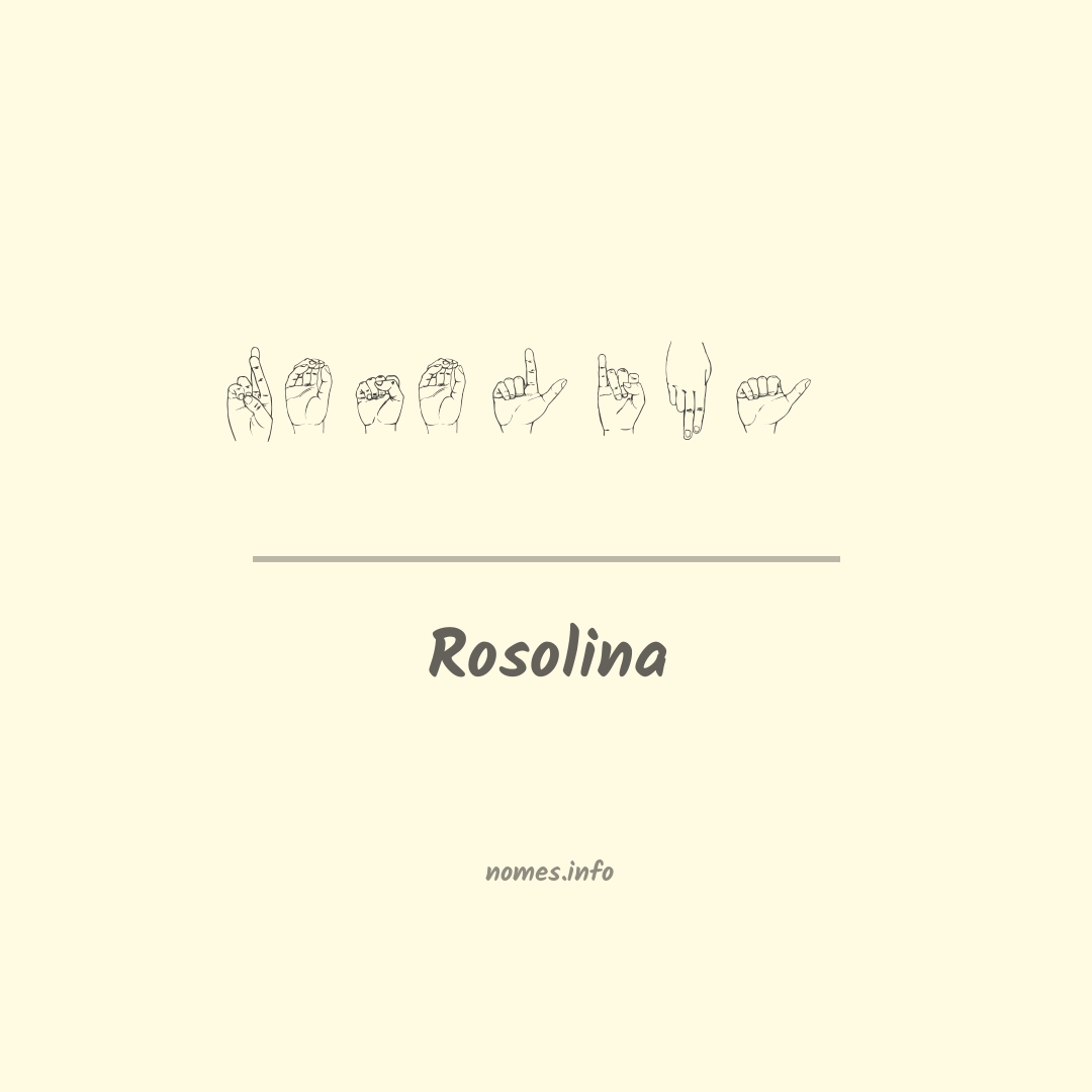 Rosolina em Libras