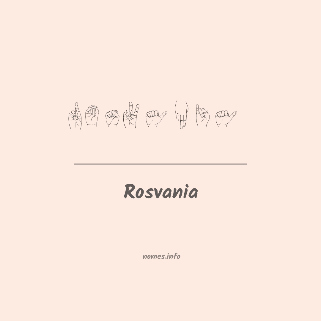 Rosvania em Libras