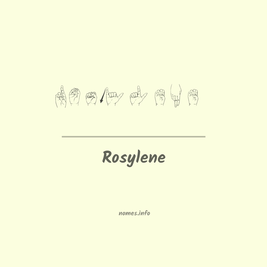 Rosylene em Libras