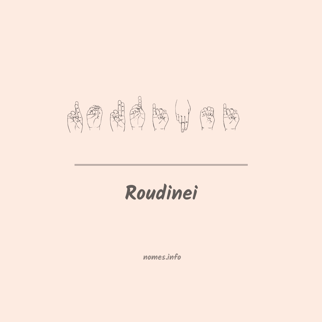 Roudinei em Libras