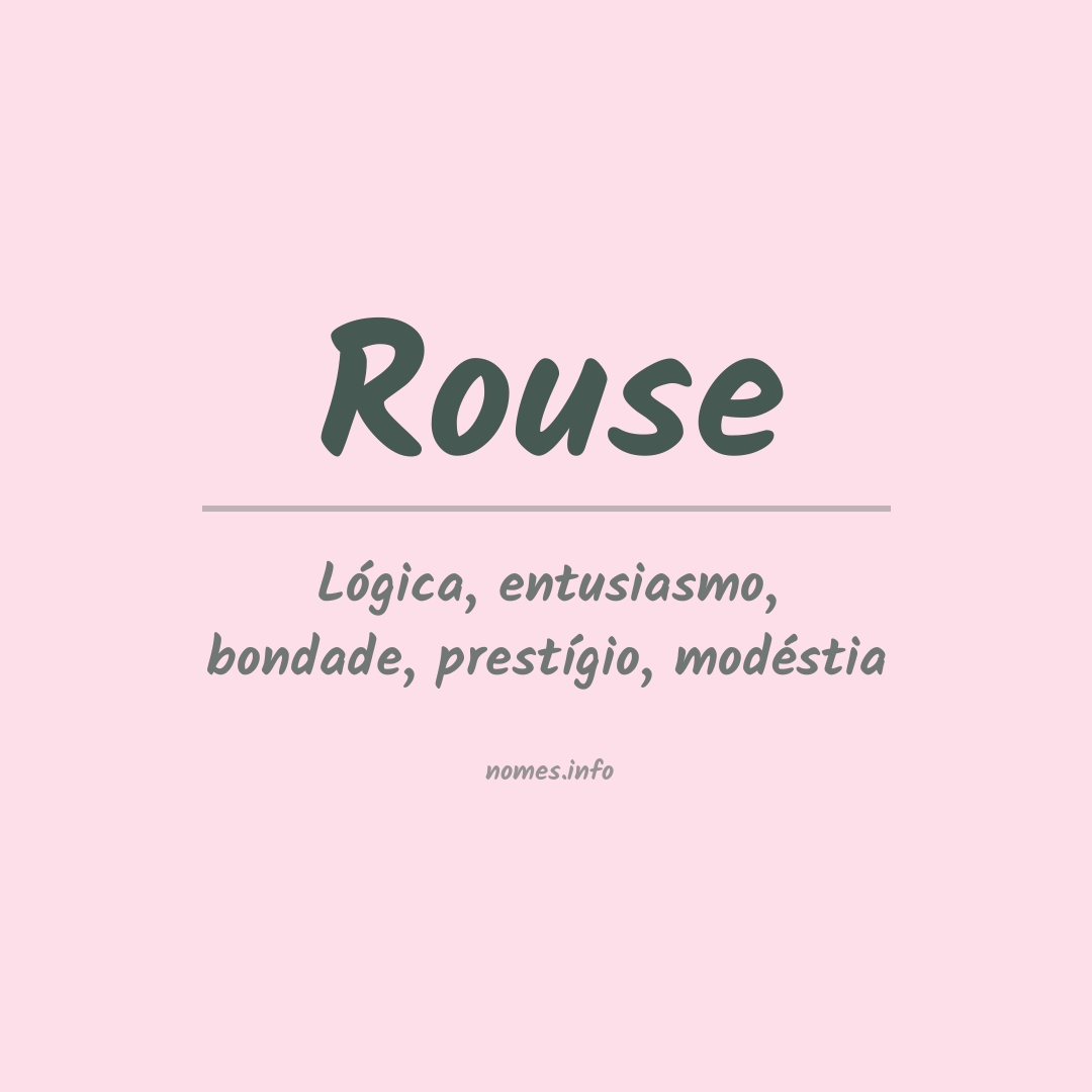 Significado do nome Rouse