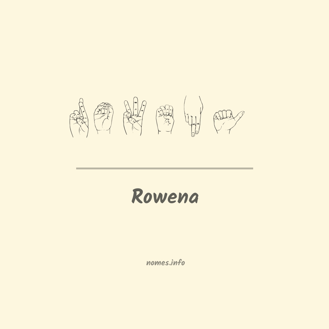 Rowena em Libras