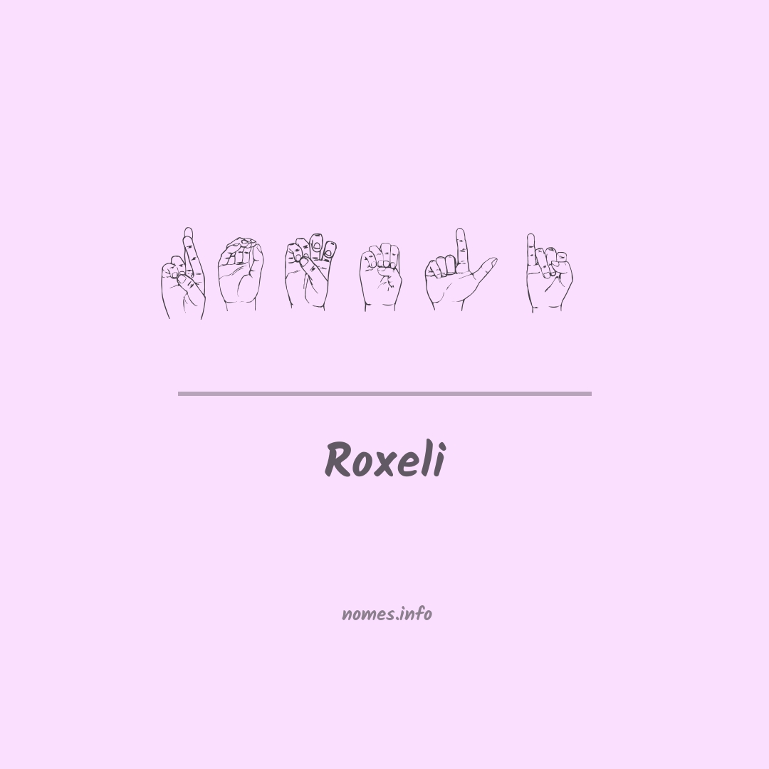 Roxeli em Libras