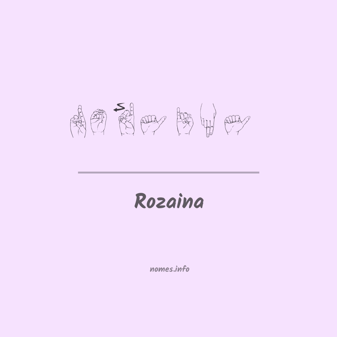 Rozaina em Libras