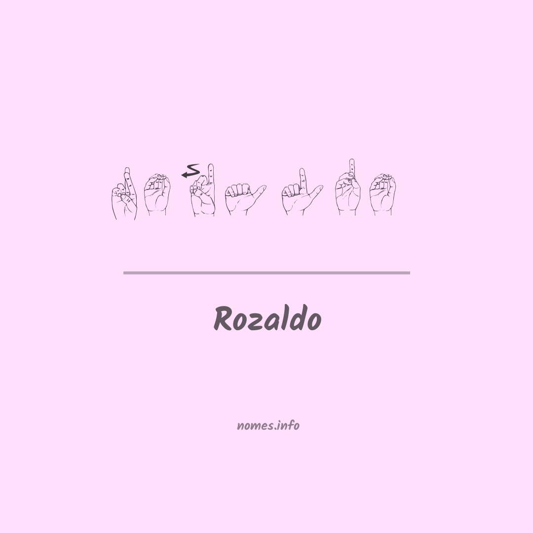 Rozaldo em Libras