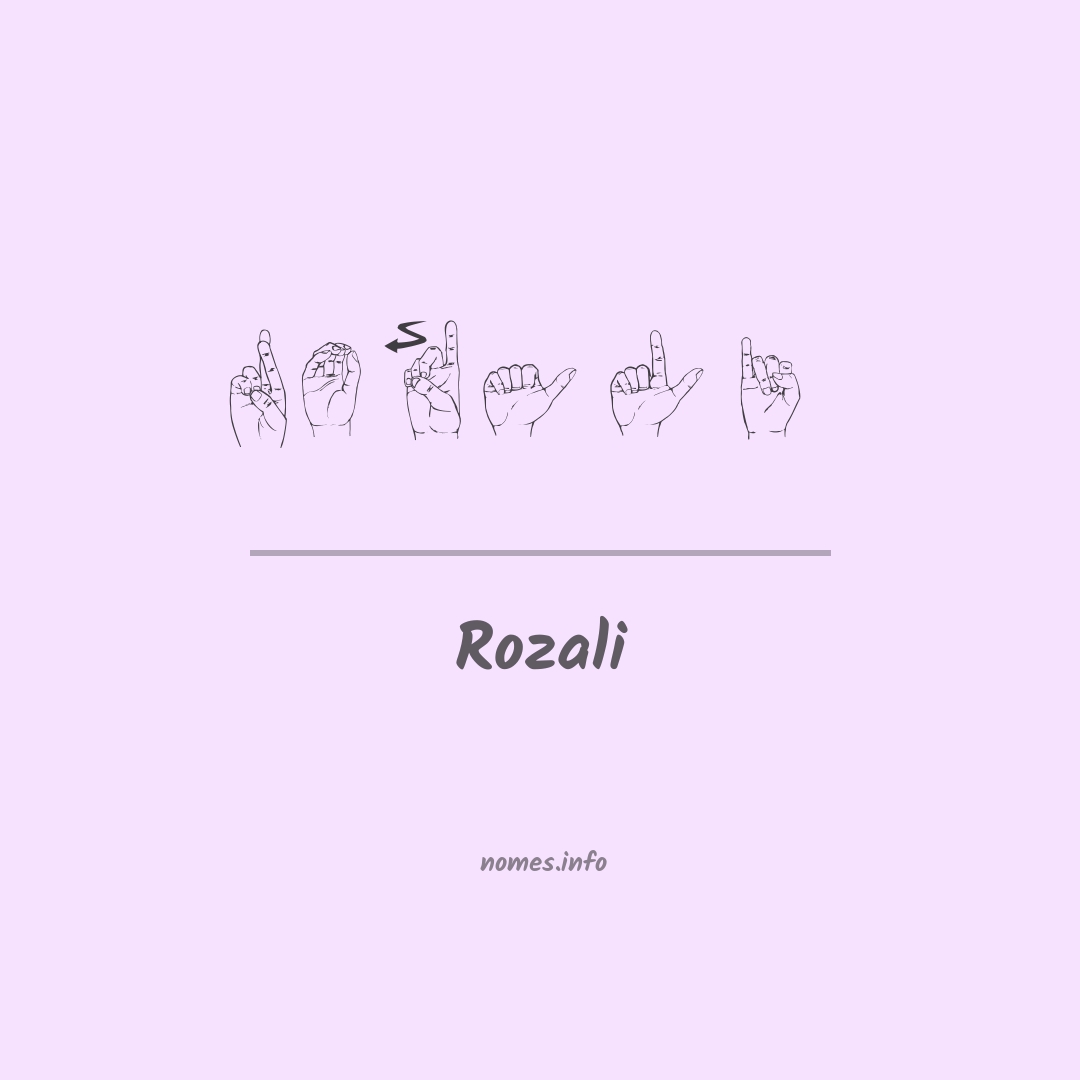 Rozali em Libras
