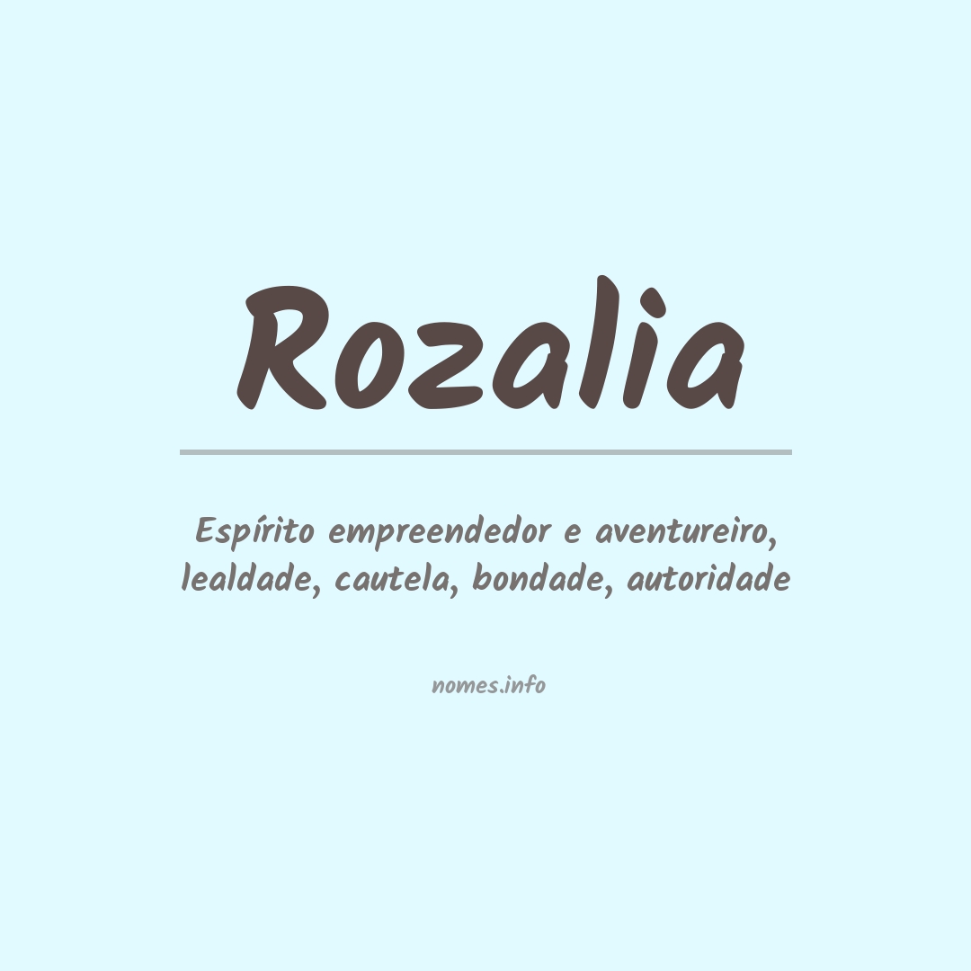 Significado do nome Rozalia
