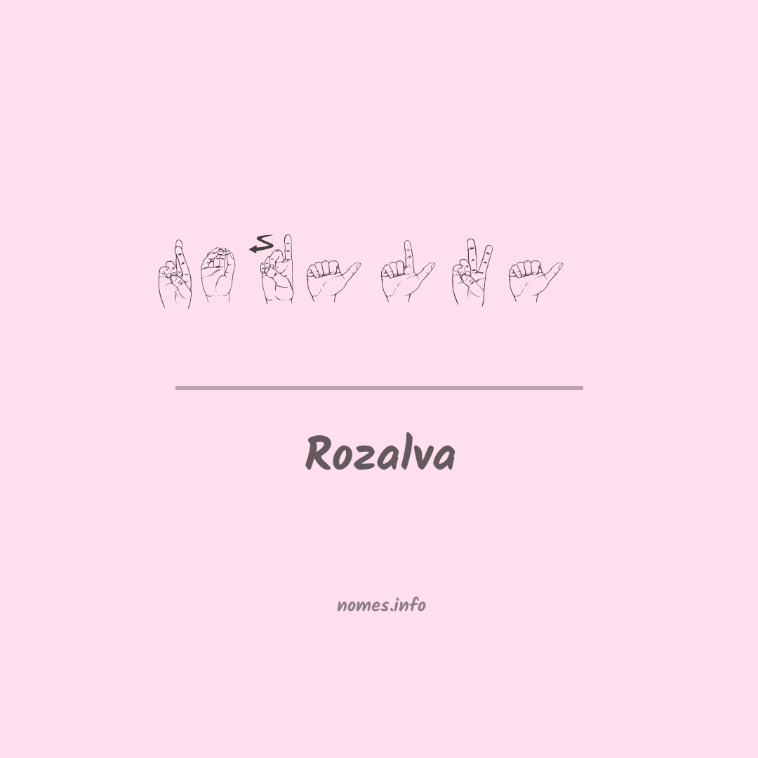 Rozalva em Libras