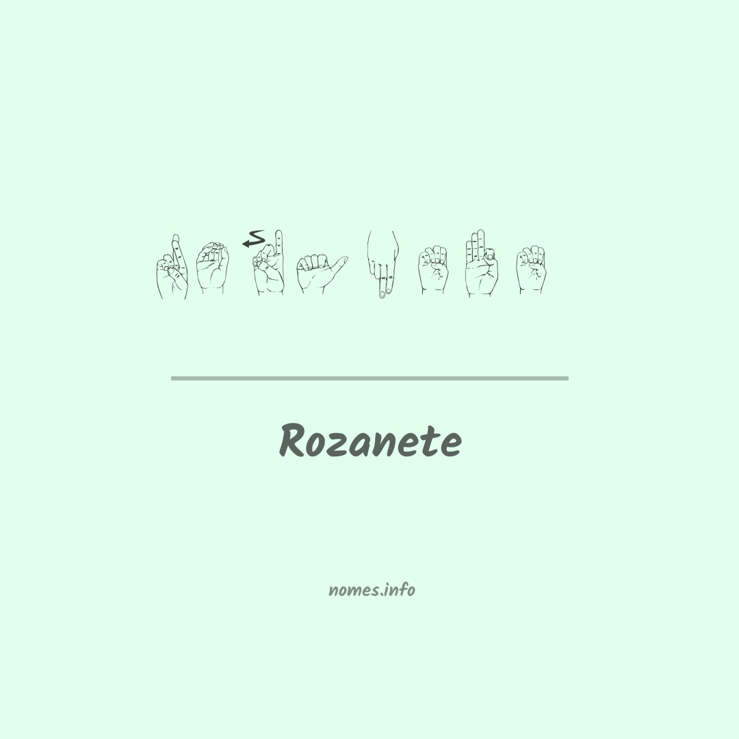 Rozanete em Libras