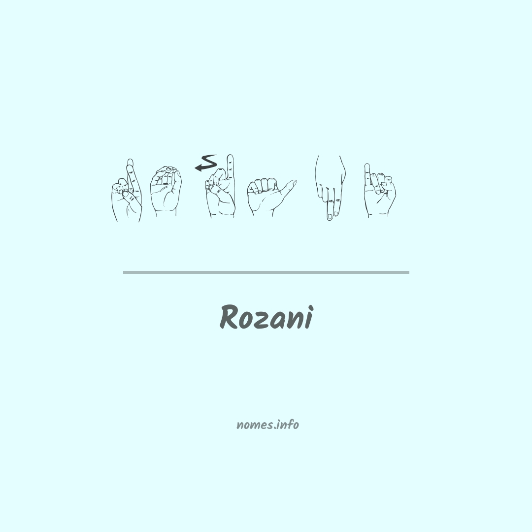 Rozani em Libras