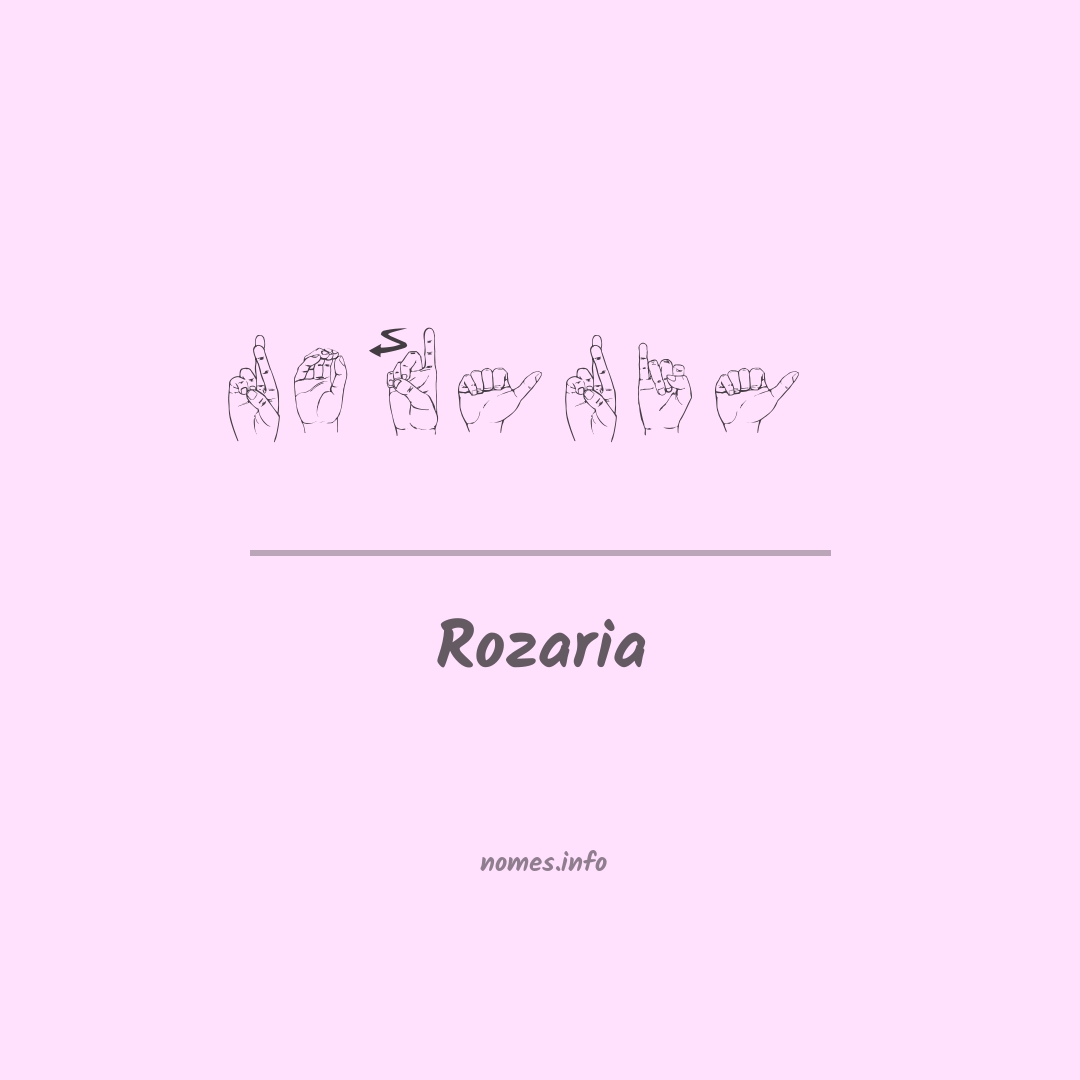Rozaria em Libras Rozaria em Libras